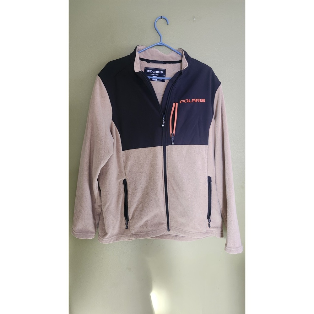 POLARIS MEN'S NORTHSTAR MID LAYER POLARIS SNOWMOBILE FLEECE JACKET MID LAYER EUC